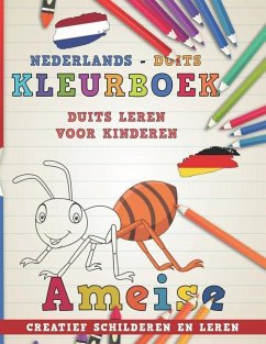 Kleurboek Nederlands - Duits I Duits Leren Voor Kinderen I Creatief Schilderen En Leren - Nerdmedianl