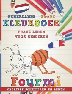 Kleurboek Nederlands - Frans I Frans leren voor kinderen I Creatief schilderen en leren - Nerdmedianl