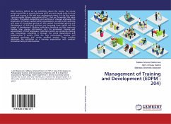 Management of Training and Development (EDPM : 204)