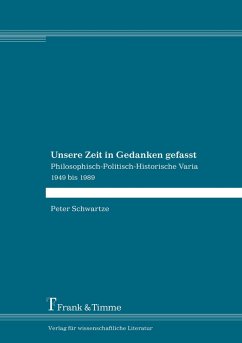 Cover Unsere Zeit in Gedanken gefasst