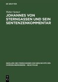 Johannes von Sterngassen und sein Sentenzenkommentar (eBook, PDF)