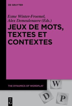 Cover Jeux de mots, textes et contextes (eBook, PDF)