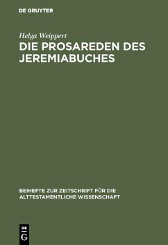 Cover Die Prosareden des Jeremiabuches (eBook, PDF)