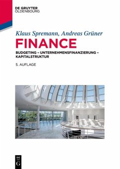 Finance (eBook, ePUB) - Spremann, Klaus; Grüner, Andreas