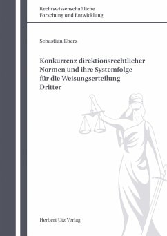 Konkurrenz direktionsrechtlicher Normen und ihre Systemfolge für die Weisungserteilung Dritter (eBook, PDF) - Eberz, Sebastian