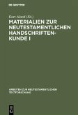 Materialien zur neutestamentlichen Handschriftenkunde I (eBook, PDF)
