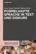 Formelhafte Sprache in Text und Diskurs... - Bild 1