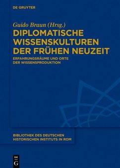 Cover Diplomatische Wissenskulturen der Frühen Neuzeit (eBook, ePUB)