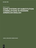 Some Systems of Substitution Correlations in Modern American English