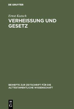 Cover Verheißung und Gesetz (eBook, PDF)