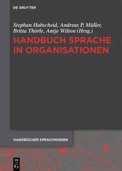 Handbuch Sprache in Organisationen (eBook, ePUB)