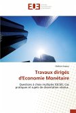 Travaux dirigés d'Economie Monétaire