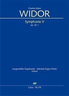 Symphonie No. V pour Orgue, Partitur - Widor, Charles-Marie