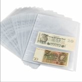 Banknoten Einsteckblätter PP, transparent