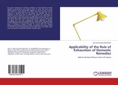 Applicability of the Rule of Exhaustion of Domestic Remedies