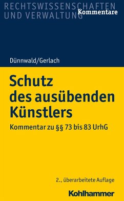 Schutz des ausübenden Künstlers - Dünnwald, Rolf;Gerlach, Tilo;Krüger, Christof