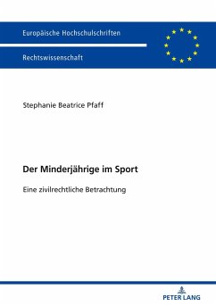 Der Minderjährige im Sport - Pfaff, Stephanie Beatrice