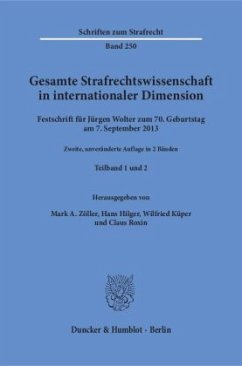 Gesamte Strafrechtswissenschaft in internationaler Dimension, in 2 Bdn.