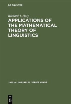 Applications of the Mathematical Theory of Linguistics - Daly, Richard T.