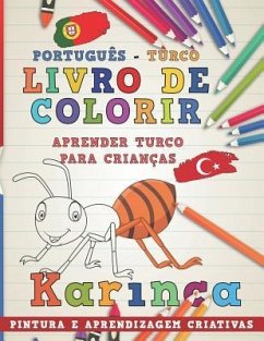 Livro de Colorir Português - Turco I Aprender Turco Para Crianças I Pintura E Aprendizagem Criativas - Nerdmediabr