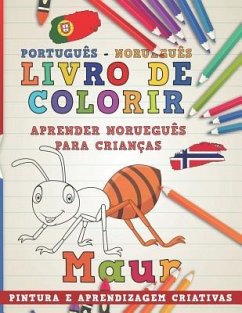 Livro de Colorir Português - Norueguês I Aprender Norueguês Para Crianças I Pintura E Aprendizagem Criativas - Nerdmediabr