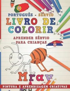 Livro de Colorir Português - Sérvio I Aprender Sérvio Para Crianças I Pintura E Aprendizagem Criativas - Nerdmediabr