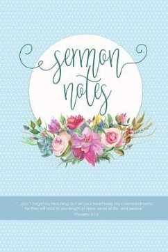 Sermon Notes: Keep All Your Church Sermon Notes in One Place, with Speaker, Topic, Scripture Passages, Notes and Prayer Requests for - Art, Coastal Cottage