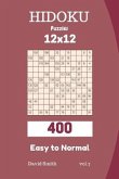 Hidoku Puzzles - 400 Easy to Normal 12x12 Vol.7