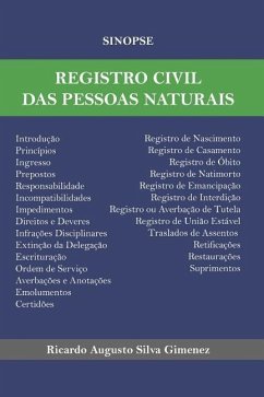 Sinopse de Registro Civil das Pessoas Naturais - Gimenez, Ricardo Augusto Silva