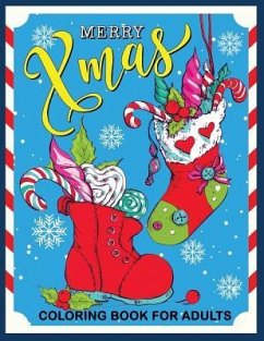 Merry Xmas Coloring Book for Adults: Christmas Collection for Stress Relieving - Rocket Publishing