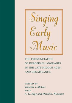 Singing Early Music - McGee, Timothy / Rigg, A. / Klausner, David