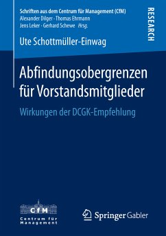 Abfindungsobergrenzen für Vorstandsmitglieder (eBook, PDF) - Schottmüller-Einwag, Ute