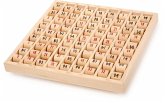 small foot 11059 - Multiplizier Tabelle aus Holz, Lernspiel zum Erlernen des kleinen 1x1 in der Grundschule, Rechenbrett mit Selbstkontrolle