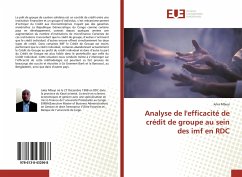 Analyse de l'efficacité de crédit de groupe au sein des imf en RDC - Mbuyi, Jules