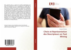 Choix et Représentation des Descripteurs en Text Mining - El Hassani, Ibtissam