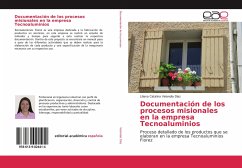 Documentación de los procesos misionales en la empresa Tecnoaluminios - Velandia Diaz, Liliana Catalina