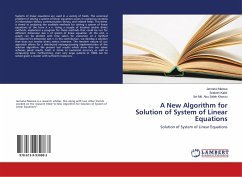 A New Algorithm for Solution of System of Linear Equations - Maowa, Jannatul;Kabir, Sraboni;Khosru, Ibn Md. Abu Saleh