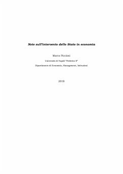 Note sull'intervento dello Stato in economia (eBook, PDF) - Piccioni, Marco