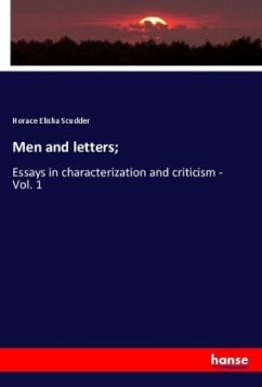 Men and letters; - Scudder, Horace Elisha