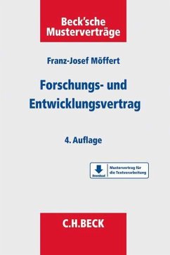 Der Forschungs- und Entwicklungsvertrag - Möffert, Franz-Josef