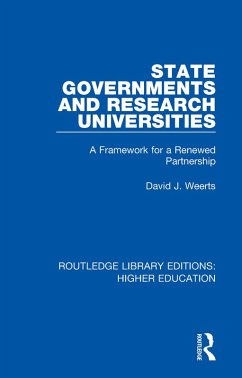 State Governments and Research Universities (eBook, ePUB) - Weerts, David
