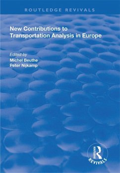 Cover New Contributions to Transportation Analysis in Europe (eBook, PDF)