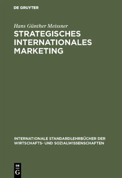 Strategisches Internationales Marketing (eBook, PDF) - Meissner, Hans Günther