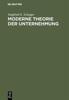 Cover Moderne Theorie der Unternehmung (eBook, PDF)