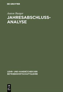 Jahresabschlussanalyse (eBook, PDF) - Burger, Anton