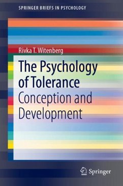 The Psychology of Tolerance - Witenberg, Rivka T.