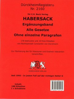 DürckheimRegister® Ergänzungsband alleGesetze - Dürckheim, Constantin von