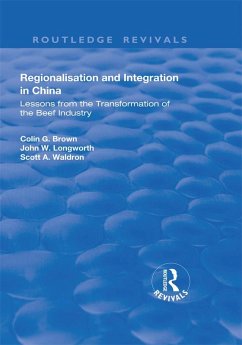 Cover Regionalisation and Integration in China (eBook, PDF)