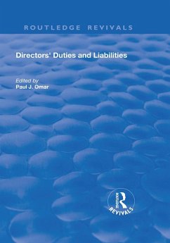 Directors' Duties and Liabilities (eBook, PDF)