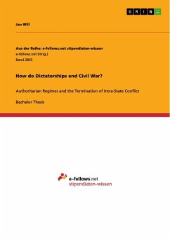 How do Dictatorships end Civil War?